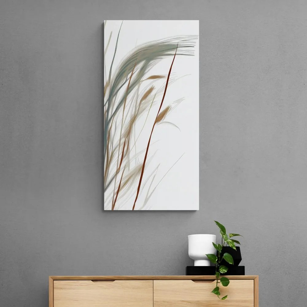 Tablou fire de iarbă cu atingere de minimalism