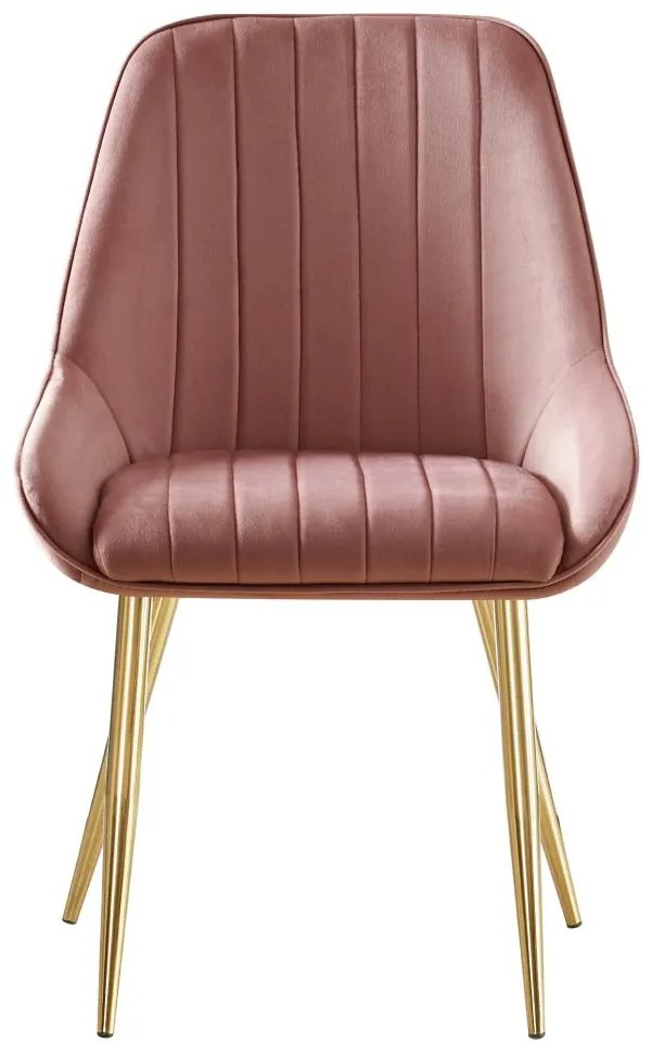 Scaun sufragerie Soddy (roz + auriu) . 1116452