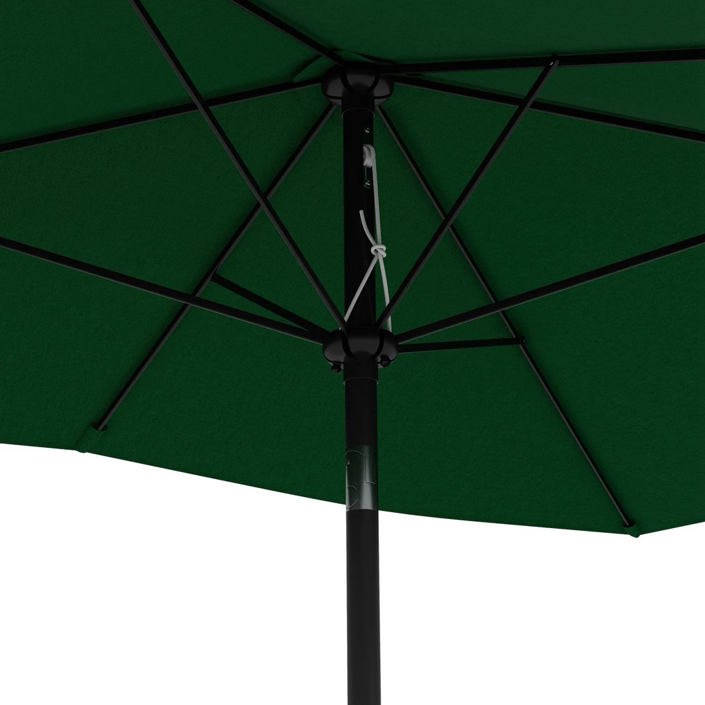 Outsunny Ombrellone da Giardino 2x3m Inclinabile e Apertura a Manovella Grigio | Aosom Romania