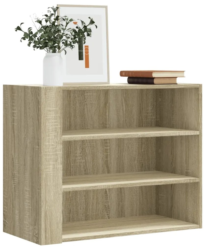 vidaXL Dulap de perete, stejar sonoma, 75x35x60 cm, lemn prelucrat