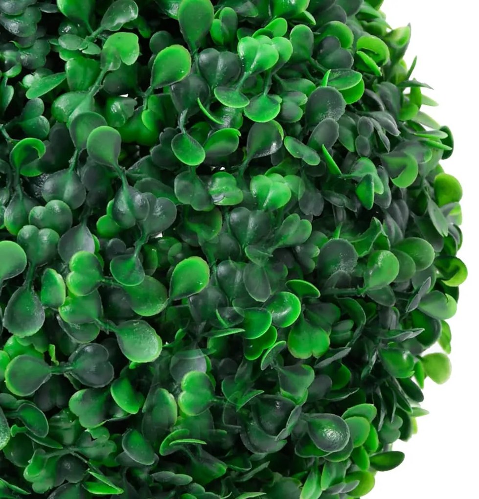 Planta artificiala cimisir cu ghiveci, verde, 90cm, forma minge 1, 17.5 x 90 cm