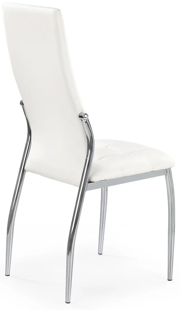 Scaun K209 piele ecologica alb