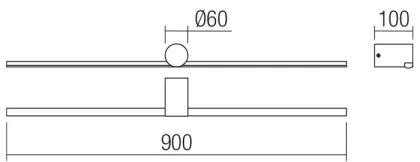 Aplică LED pentru oglindă de baie Redo 01-4034 ROW LED/18W/230V IP44 alb