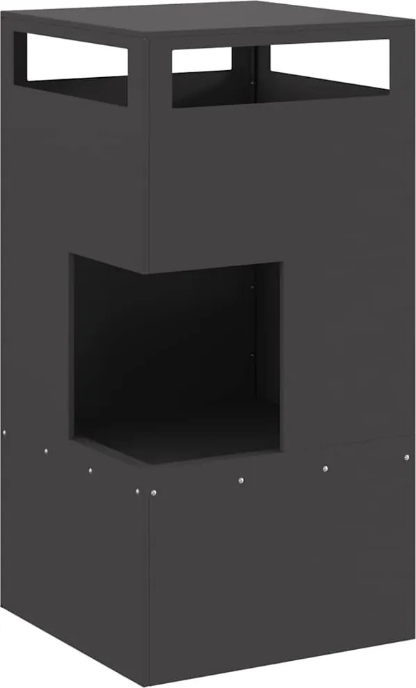 vidaXL Cuptor de foc Negru 50 x 50 x 100 cm Oțel