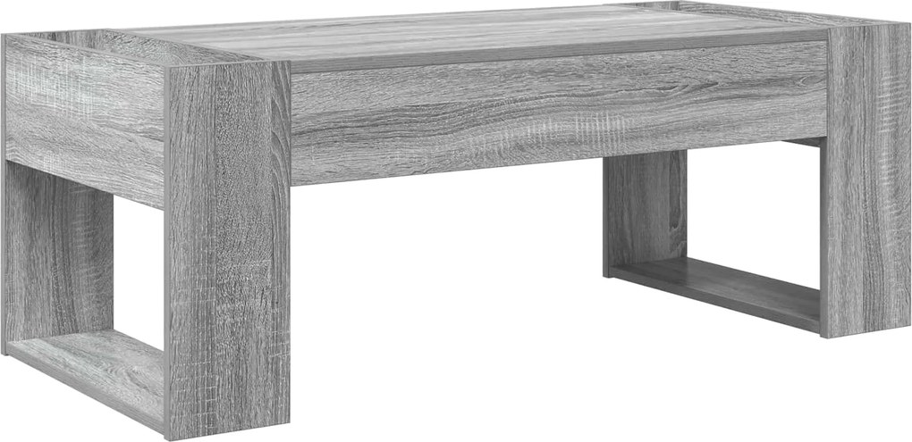 vidaXL Masă de cafea Gri Sonoma 110 x 50 x 41 cm Lemn compozit