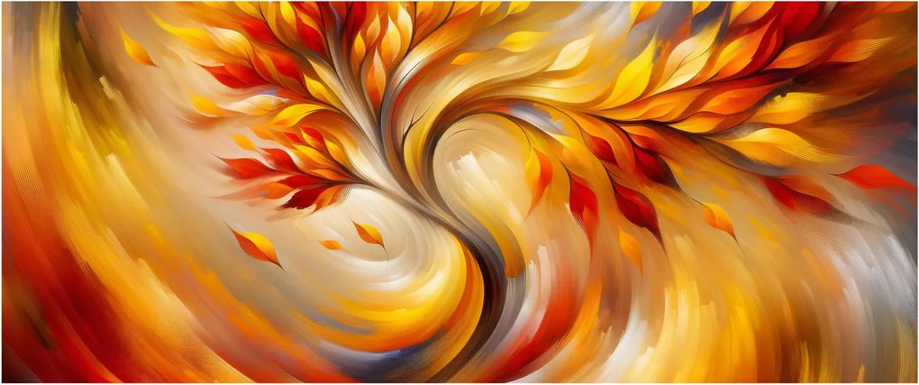 Tablou - Copac de toamnă (120x50 cm)