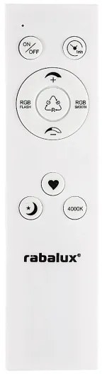 Rabalux 2291 - Plafonieră LED RGB dimabilă RASMUS LED/22W/230V + telecomandă