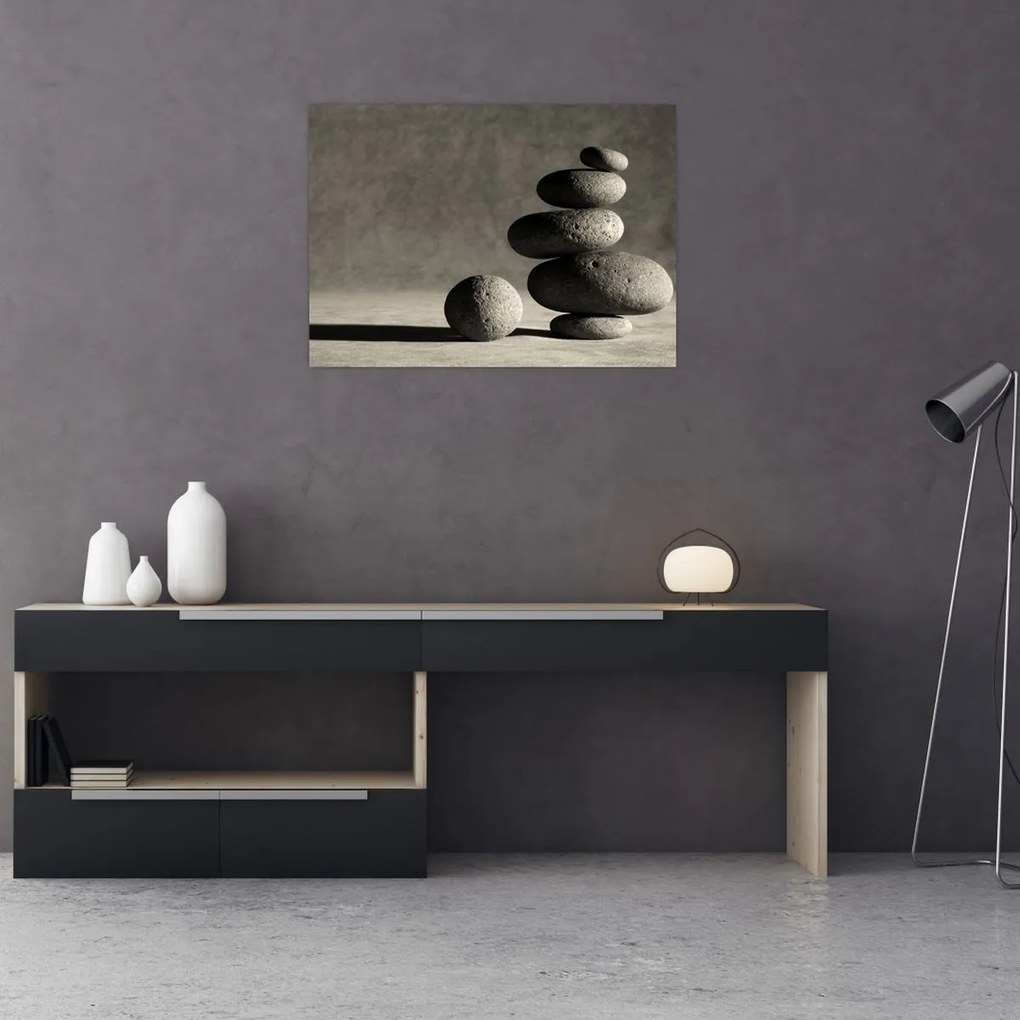 Tablou - Pietre gri (70x50 cm)