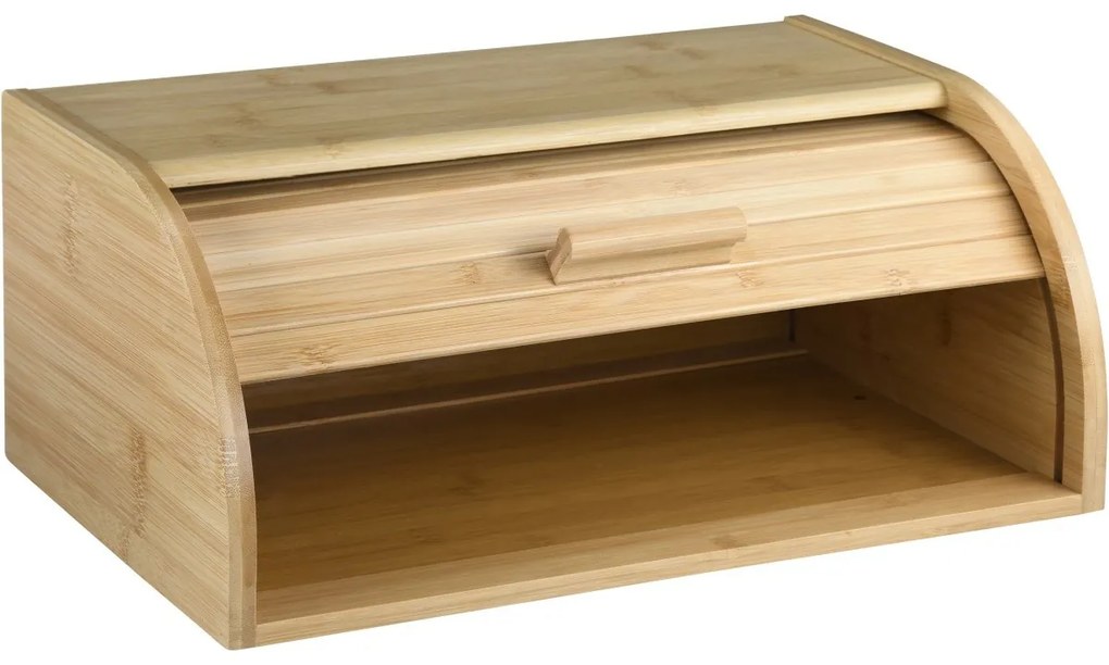 Cutie pentru pâine Kesper 58582 cu capac rulantdin bambus 40 x 17 x 27 cm