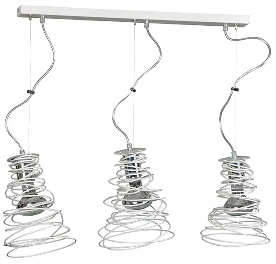 Suspensie Twist 3 White 295/3 Emibig Lighting, Modern, E27, Polonia