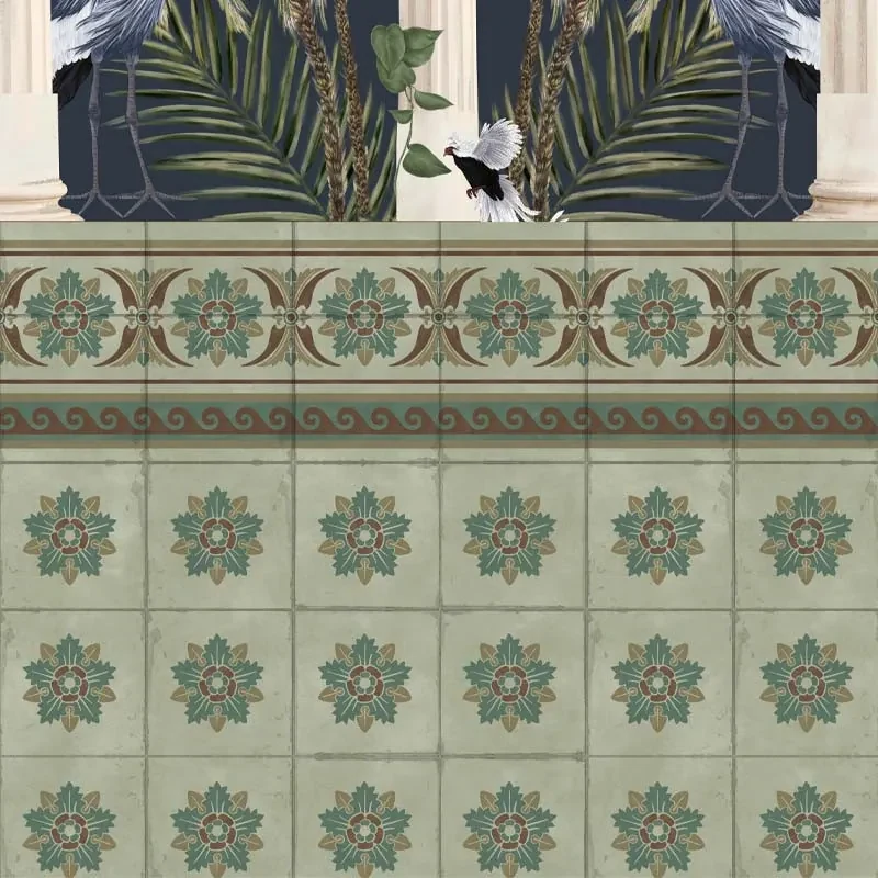 Tapet Tropical columns (dark), VLAdiLA
