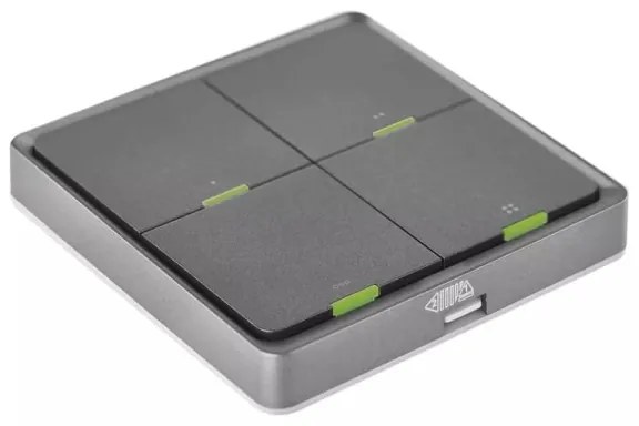 Comutator cu 4 butoane GoSmart Tuya negru