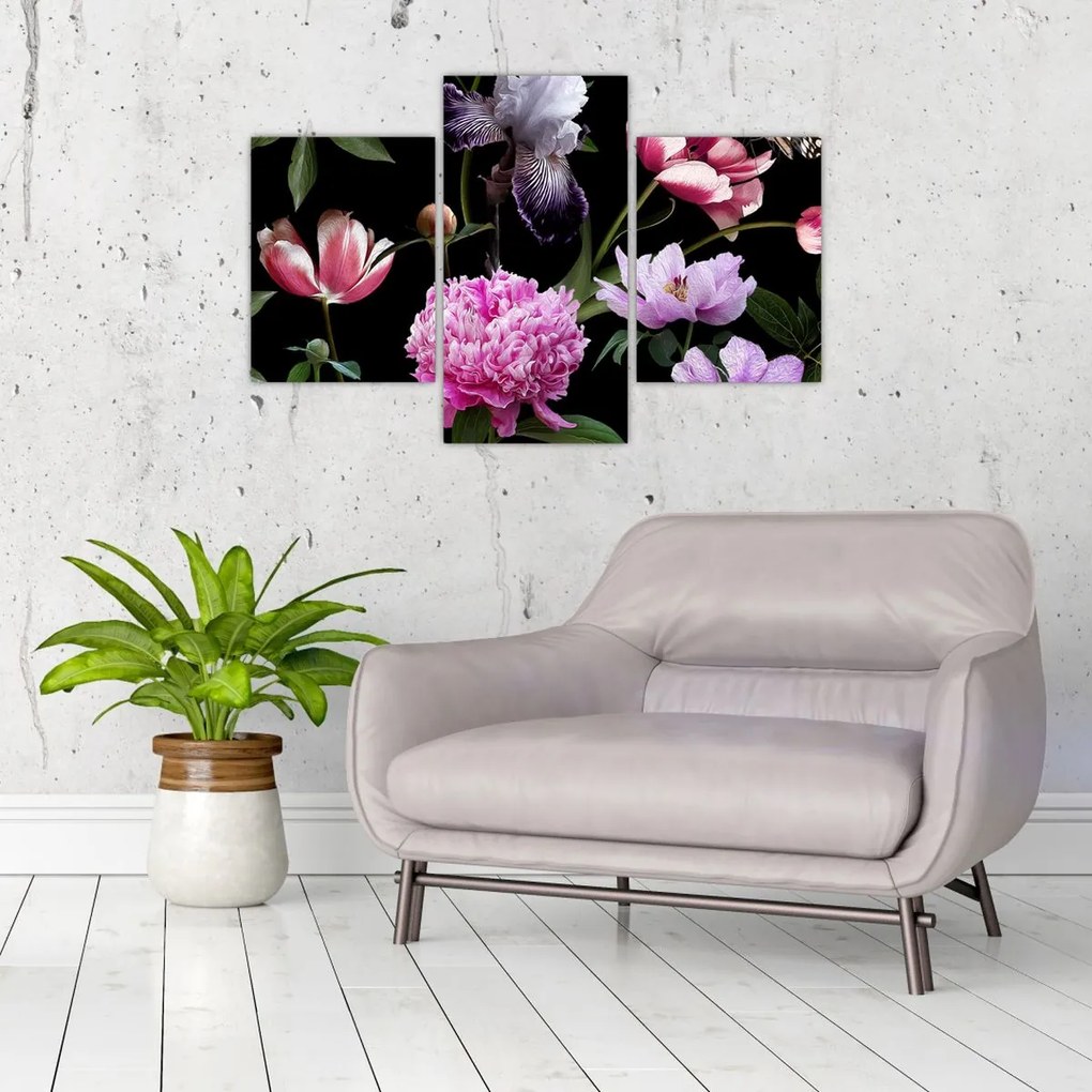 Tablou - Ilustrație de flori (90x60 cm)