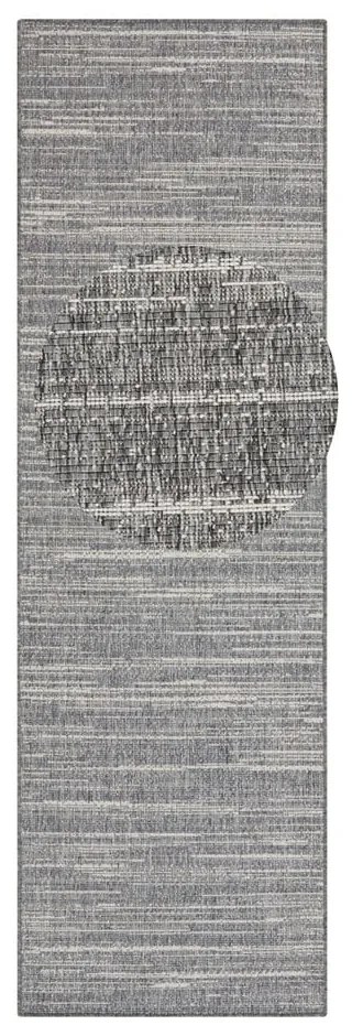 Covor de exterior gri de tip traversă 250x80 cm Gemini - Elle Decoration