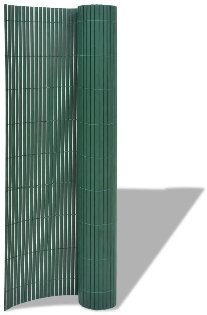 Gard de gradina cu doua fete, verde, 90 x 300 cm, PVC 1, Verde, 90 x 300 cm