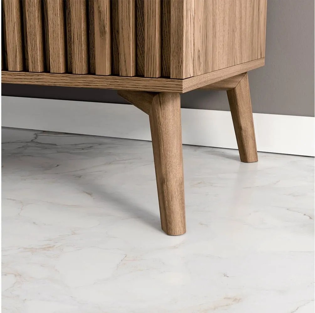 Comodă TV lemn masiv Sia Nature, 150 × 40 × 52 cm