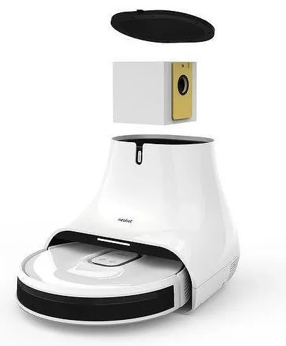 Robot aspirator Neabot NoMo Q11, Li-ion 5200 mAh, Wi-Fi, 50W, 4000 Pa, 2.5 l, Curatare uscata / umeda, Filtru HEPA lavabil, Autogolire, Alb / Negru