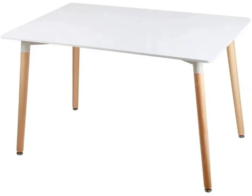 Set de sufragerie alb 1 + 2, masa BERGEN 100 + scaune BALI MARK