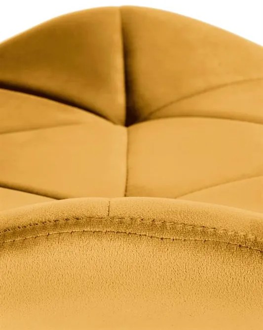Scaun K453 velvet mustariu