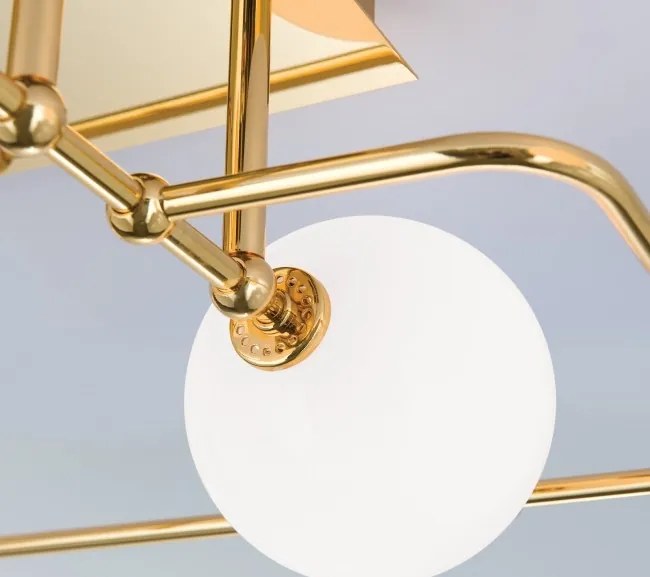 Plafoniera, Lustra aplicata tavan design modern PIPES, 24K gold plated