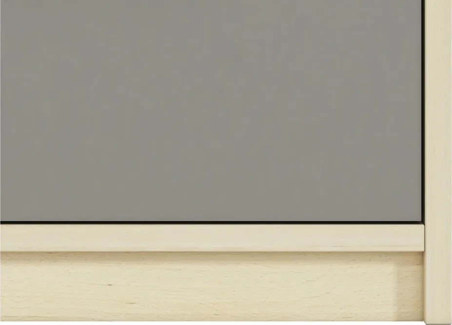 Comodă Jowiza 07 cu sertare 92 cm - fag fjord / alb / gri platină