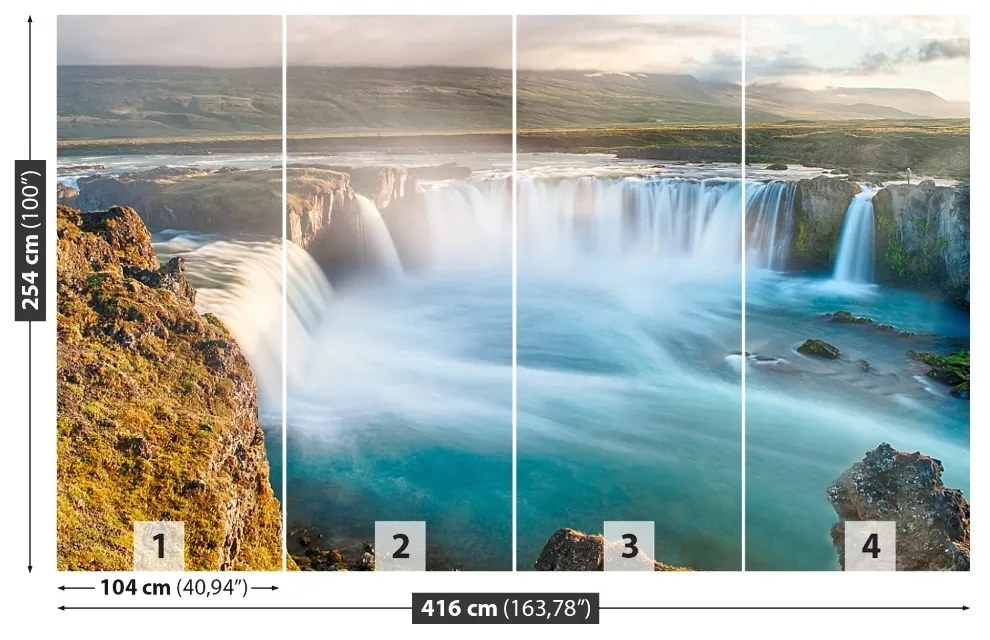 Fototapet Cascada Goðafoss