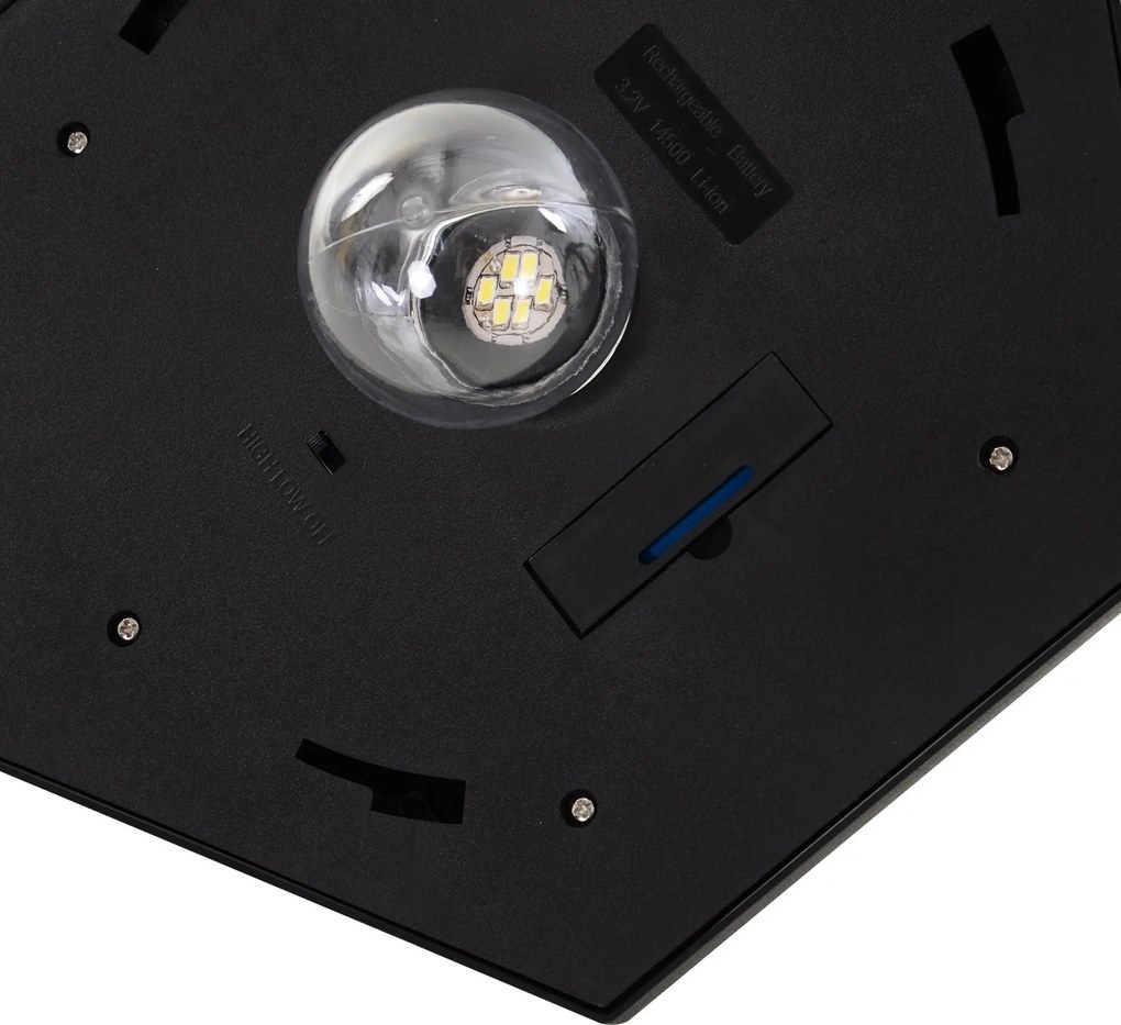 Outsunny Lampa de Extern cu 6 Lumini LED Pornire Automata Impermeabil | Aosom Romania