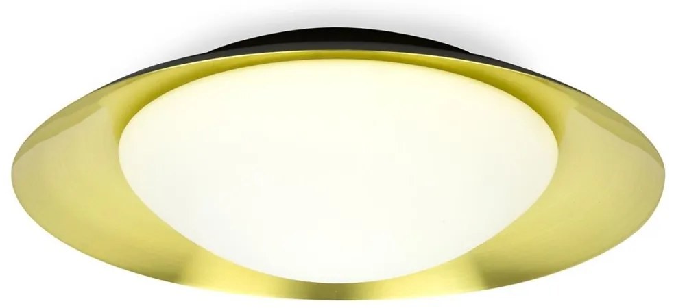 Plafoniera LED moderna SIDE 450 17W negru/auriu