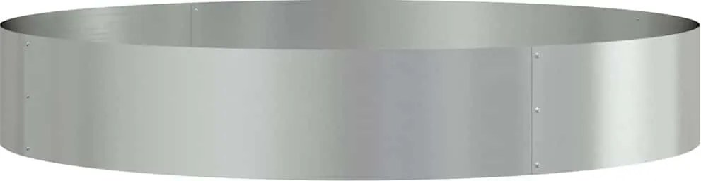 vidaXL Inele pentru vaze Argintiu 120 x 120 x 20 cm Oțel Galvanizat