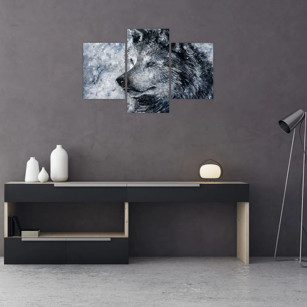 Tablou - Lupul din desene animate (90x60 cm)