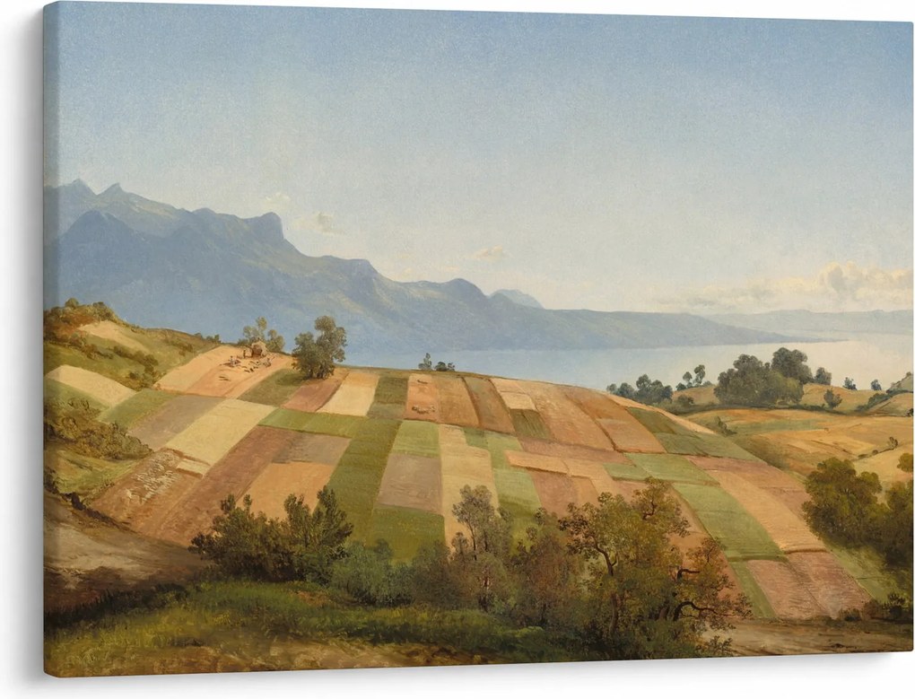 Tablou - Alexandre Calame, Swiss Landscape, reproducere (70x50 cm)