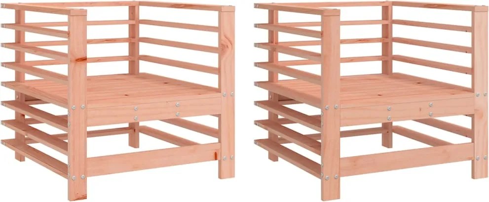 vidaXL Scaune de grădină, 2 buc., lemn masiv douglas