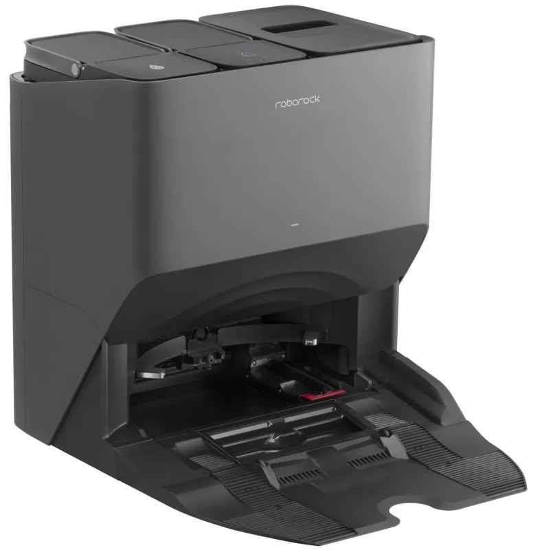 Robot aspirator cu statie automatizata Roborock S8 Pro Ultra, 50W, Wi-Fi, 6000Pa, 750ml, 300m2, Autonomie pana la 180 min, Turbo, Control vocal, Negru