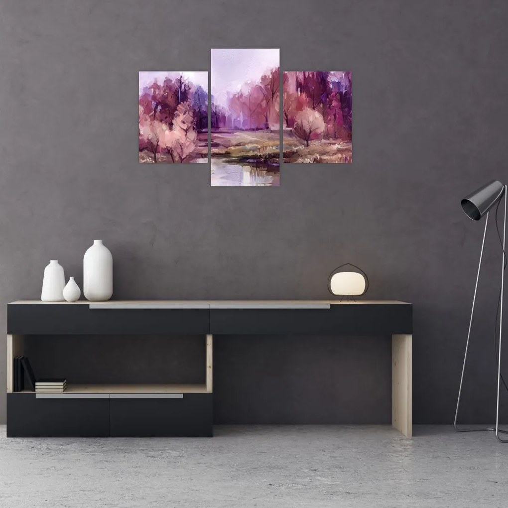 Tablou - Peisaj de toamnă - pictură (90x60 cm)