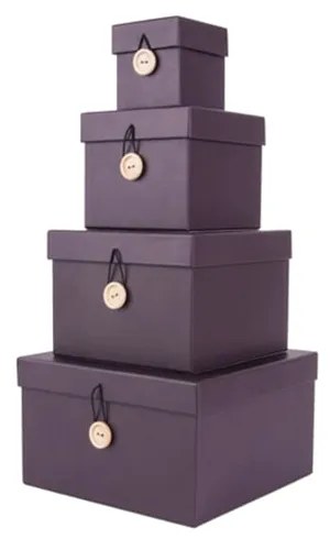 Storage box set Uniform paper purple