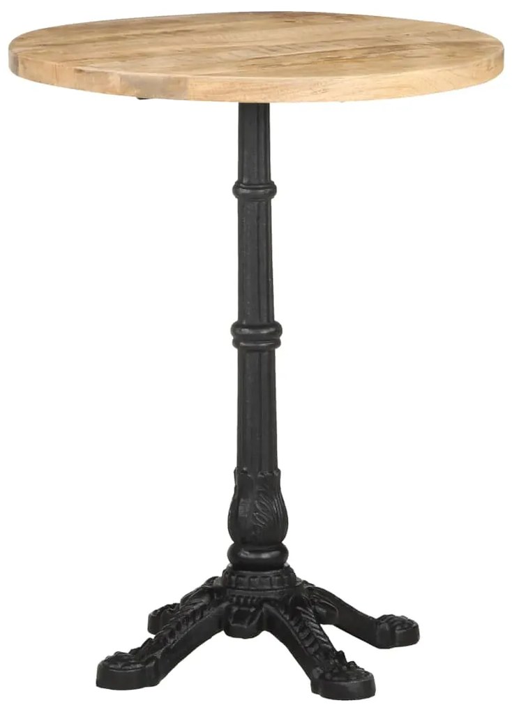 vidaXL Masă de bistro, Ø60 x 76 cm, lemn de mango brut