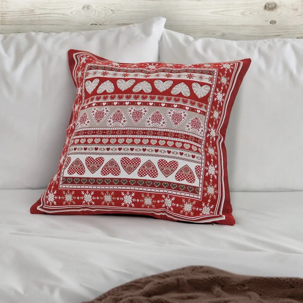 Husă de pernă cu motive de iarnă
