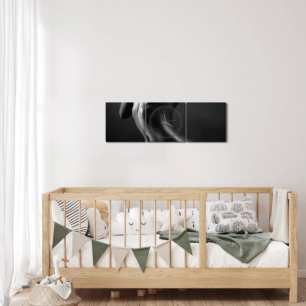 Tablou - Femei nud (cu ceas) (90x30 cm)