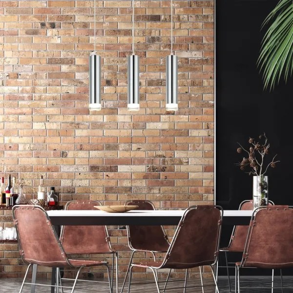 Lustră pe cablu ARMIN 3xGU10/10W/230V crom lucios