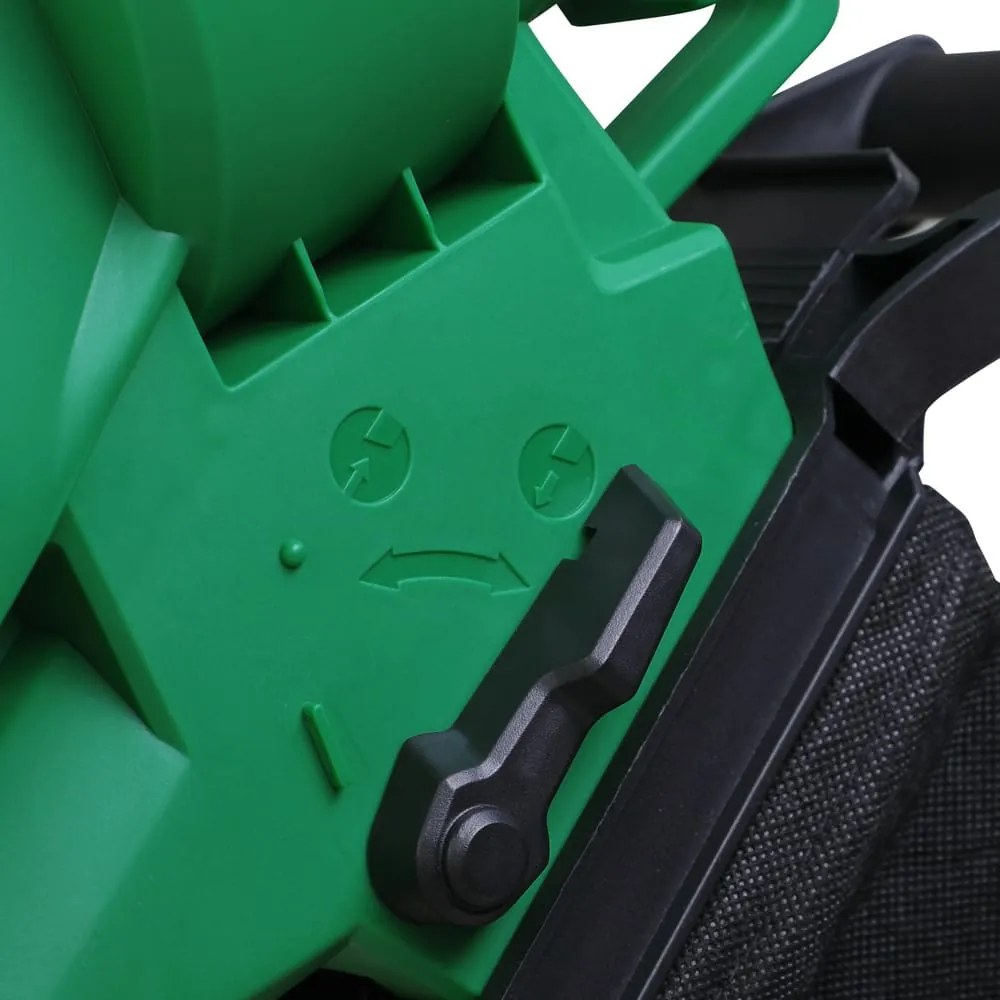 WOLF 104048 Aspirator electric de frunze 3 în 1 negru/verde Gardebruk