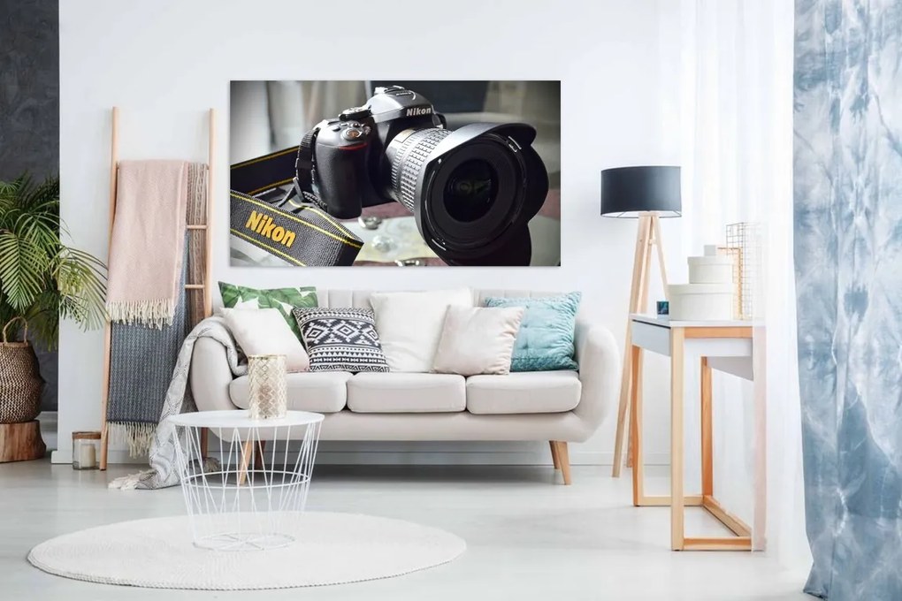 Tablou canvas aparat foto Nikon - 90x60cm