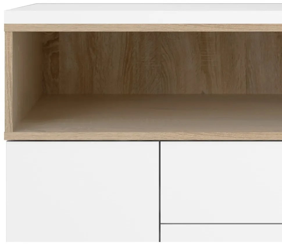 Comodă albă 176x90x49 cm Roomers – Tvilum