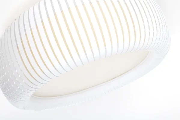 Plafonieră STRIPES 2xE27/40W/230V Ø 55 cm alb/crem