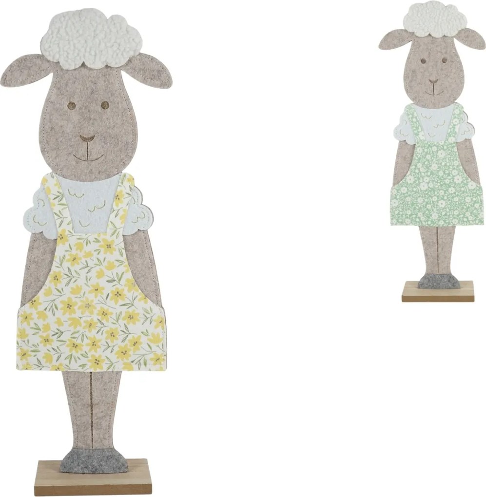 Decoratiune de Pasti FELT SHEEP 50 cm - mai multe culori Culoare: Galben