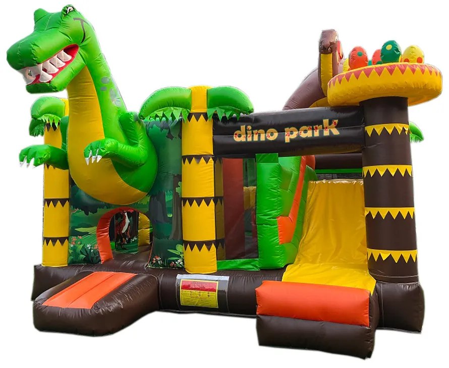 Castel gonflabil cu dinozauri 5,2x5x4m
