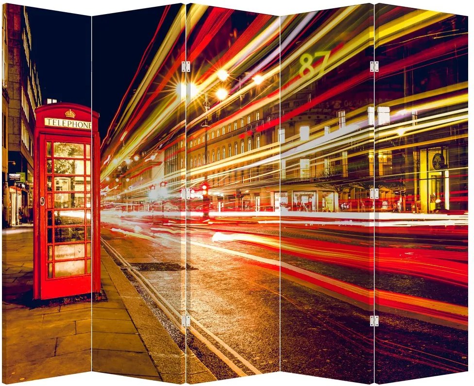 Paravan - Căsuța telefonică roșie din Londra (210x170 cm)