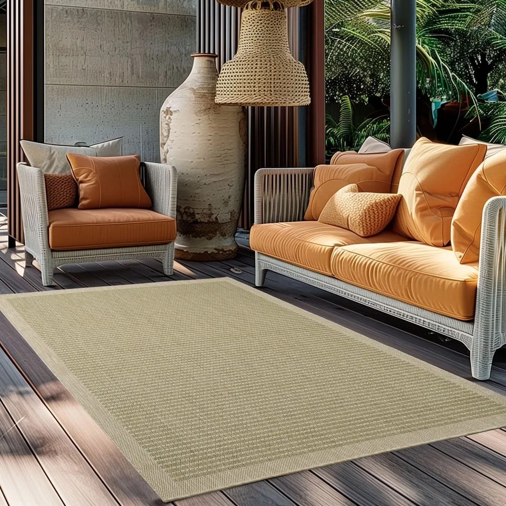 Covor pentru exterior și interior kaki 60x100 cm Giza 1410 – Ayyildiz Carpets
