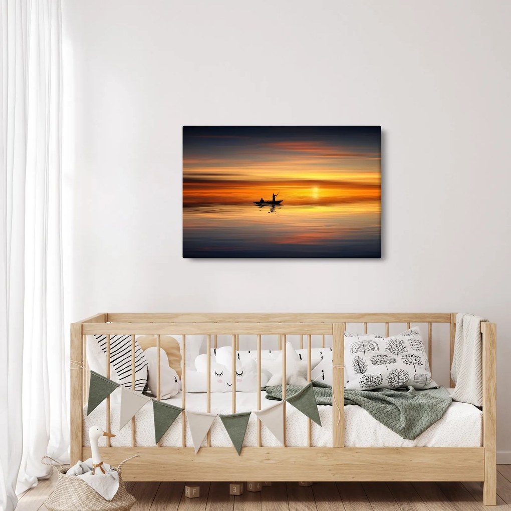 Tablou - cu barca (90x60 cm)