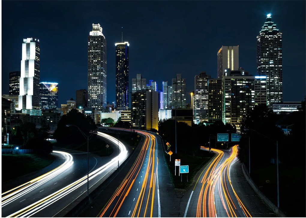 Tabloul metropolei nocturne (70x50 cm)