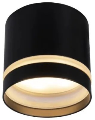 Spot aplicat tavan SPLIT negru